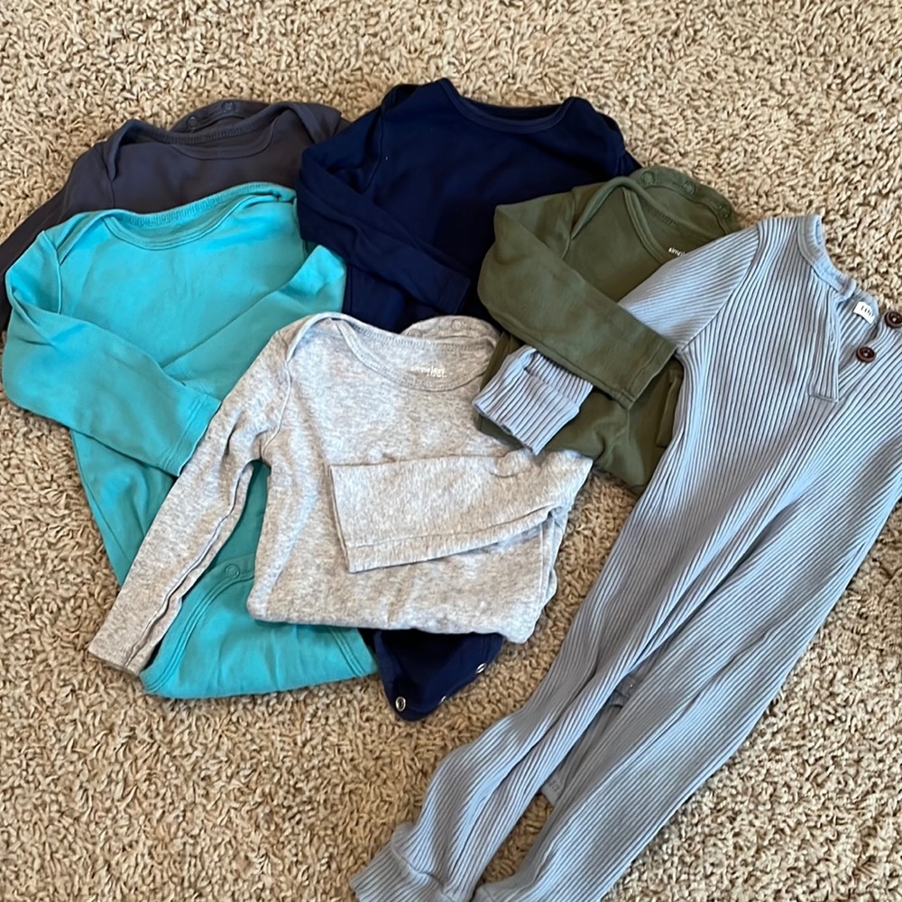 6 long sleeve bodysuit bundle